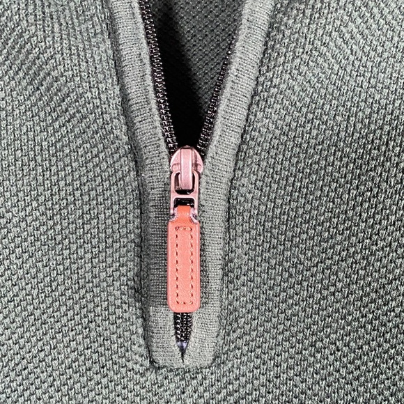 Club Room Men’s XXL Green Quarter-Zip Sweater 100% Cotton Knit Pullover - Picture 4 of 8